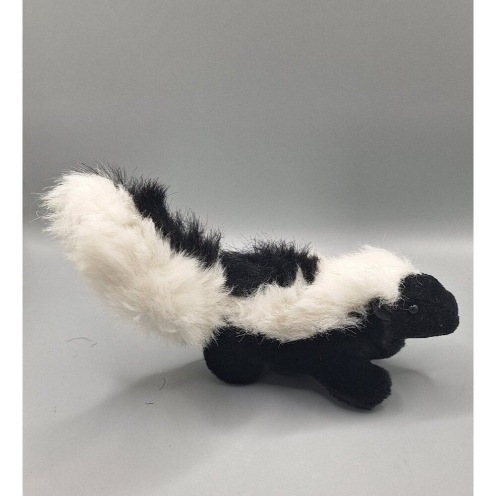 Folkmanis Skunk Plush Finger Puppet 6” Mini Puppet Forest Animal Pretend Play